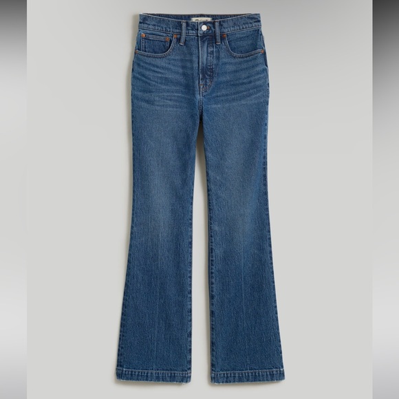 NWT Madewell The Perfect Vintage Flare Crop - 25 Blue - Picture 5 of 9